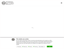 Tablet Screenshot of fossilbluff.com
